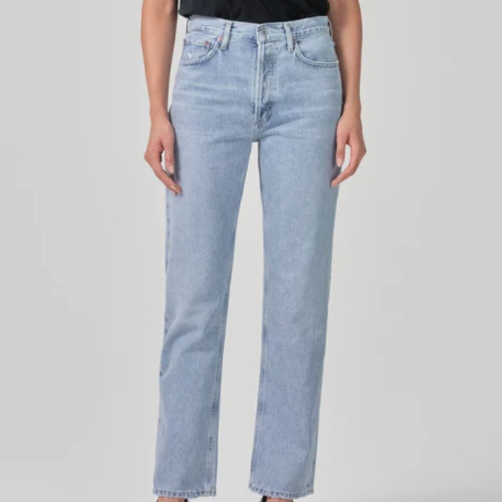 AGOLDE Lana Straight Jean in Riptide